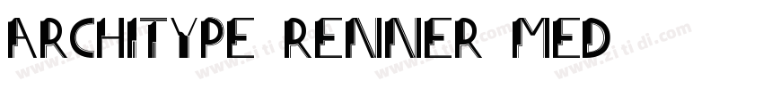 Architype Renner Med字体转换